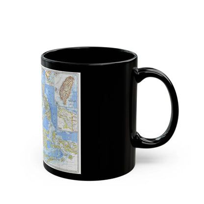 Asia - Southeast (1968) (Map) Black Coffee Mug-Go Mug Yourself