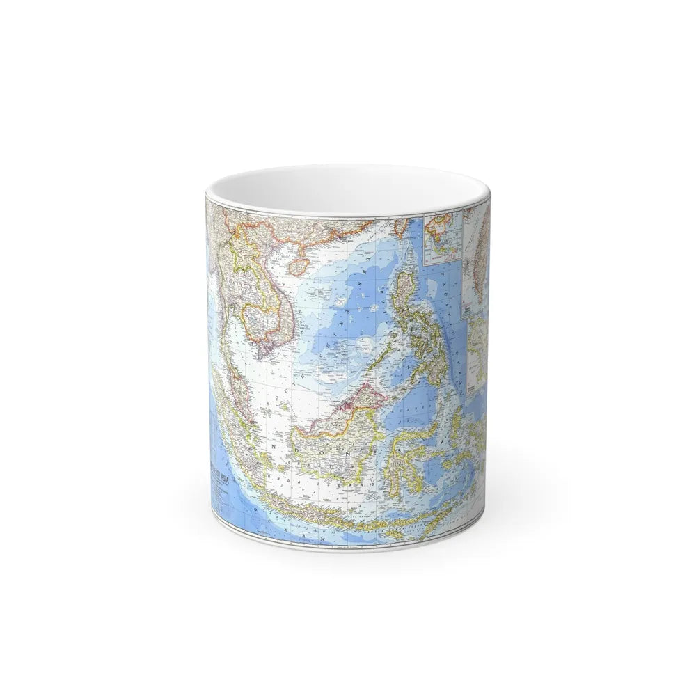 Asia - Southeast (1968) (Map) Color Changing Mug 11oz-Go Mug Yourself