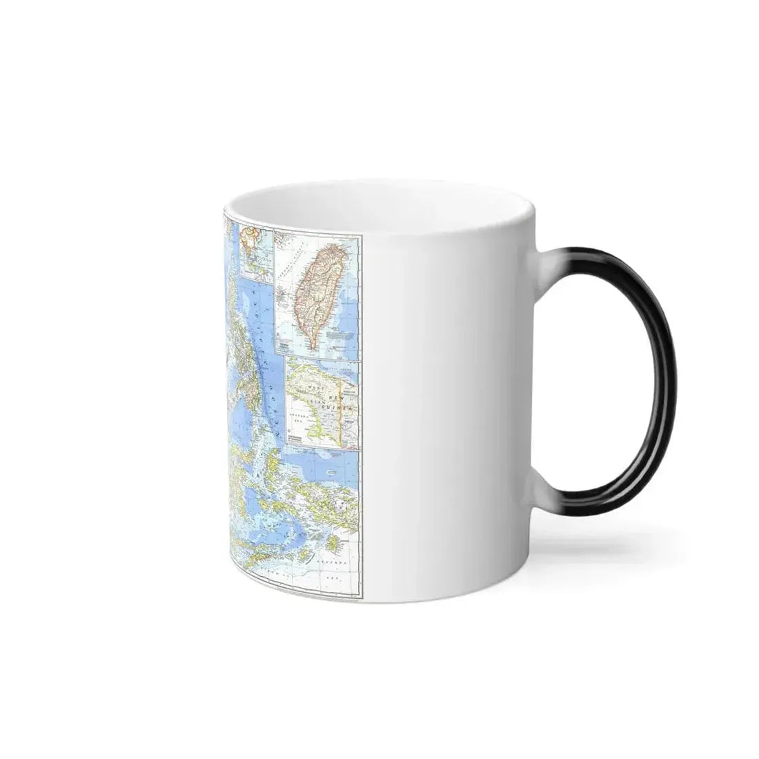 Asia - Southeast (1968) (Map) Color Changing Mug 11oz - Go Mug Yourself
