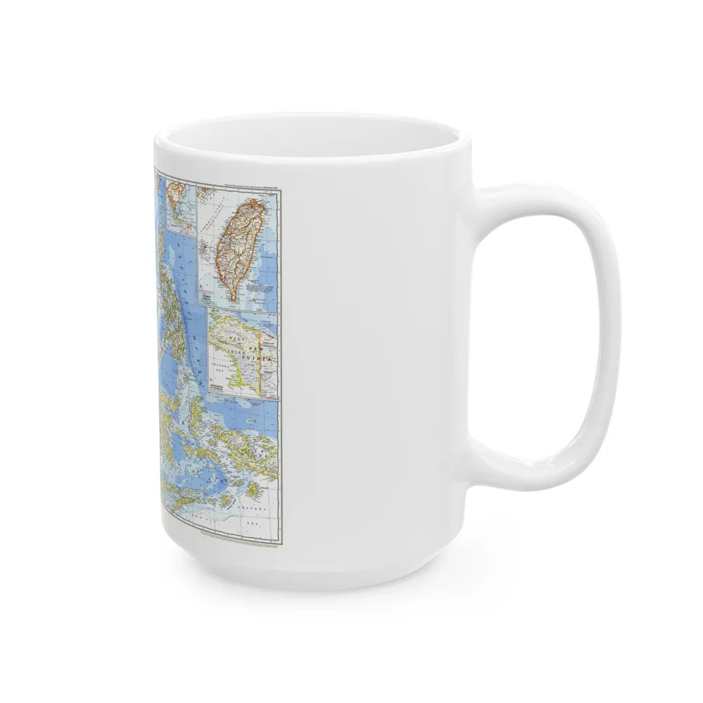 Asia - Southeast (1968) (Map) White Coffee Mug-Go Mug Yourself