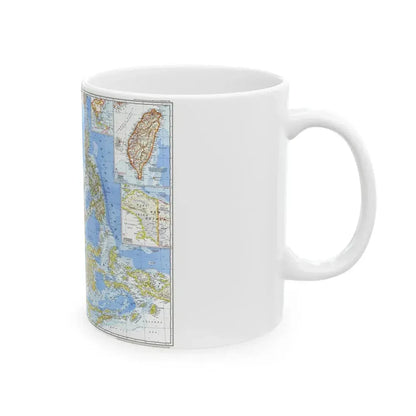Asia - Southeast (1968) (Map) White Coffee Mug - Go Mug Yourself