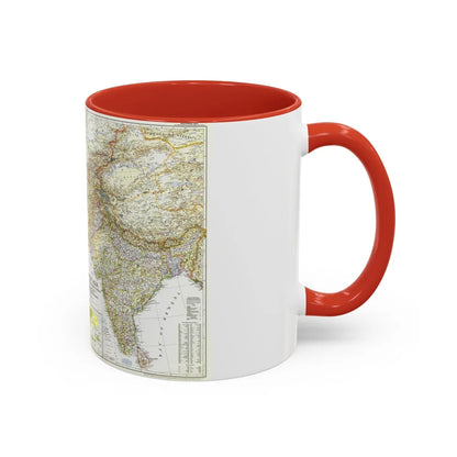 Asia - Southwest (1952) (Map) Accent Coffee Mug-Go Mug Yourself