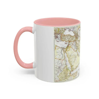 Asia - Southwest (1952) (Map) Accent Coffee Mug - Go Mug Yourself