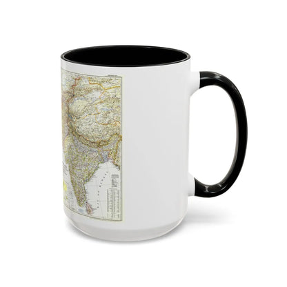 Asia - Southwest (1952) (Map) Accent Coffee Mug-Go Mug Yourself