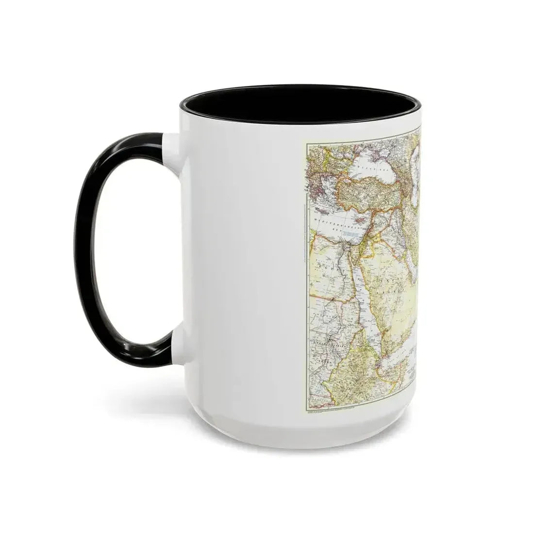 Asia - Southwest (1952) (Map) Accent Coffee Mug - Go Mug Yourself