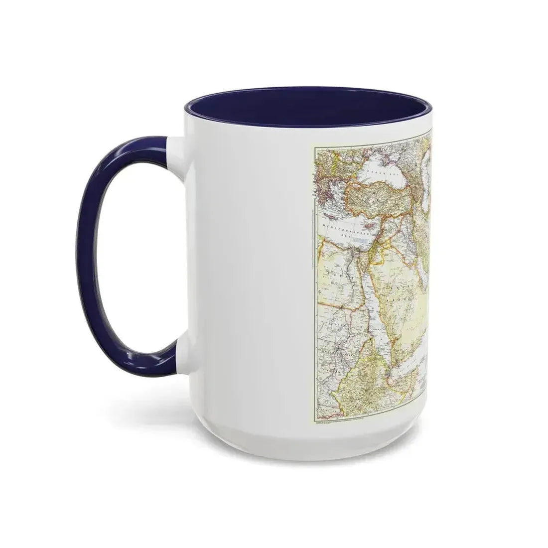 Asia - Southwest (1952) (Map) Accent Coffee Mug - Go Mug Yourself