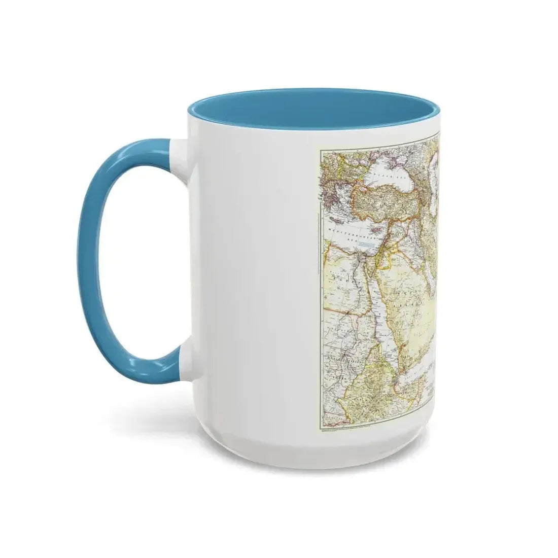 Asia - Southwest (1952) (Map) Accent Coffee Mug - Go Mug Yourself