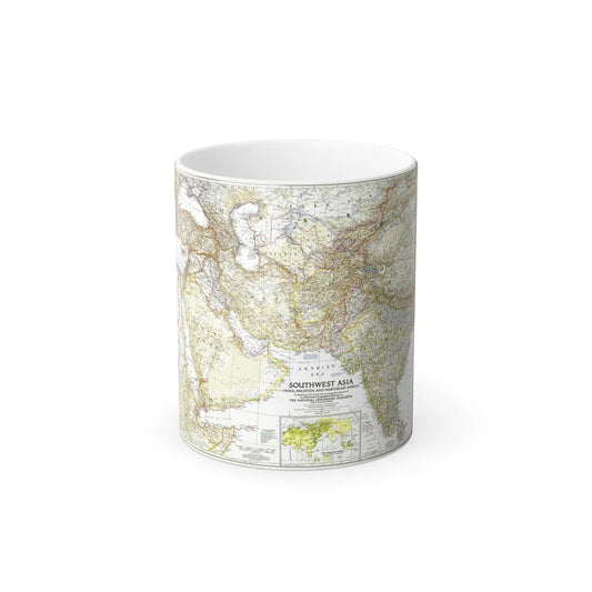 Asia - Southwest (1952) (Map) Color Changing Mug 11oz-Go Mug Yourself