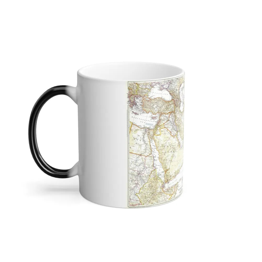 Asia - Southwest (1952) (Map) Color Changing Mug 11oz-Go Mug Yourself