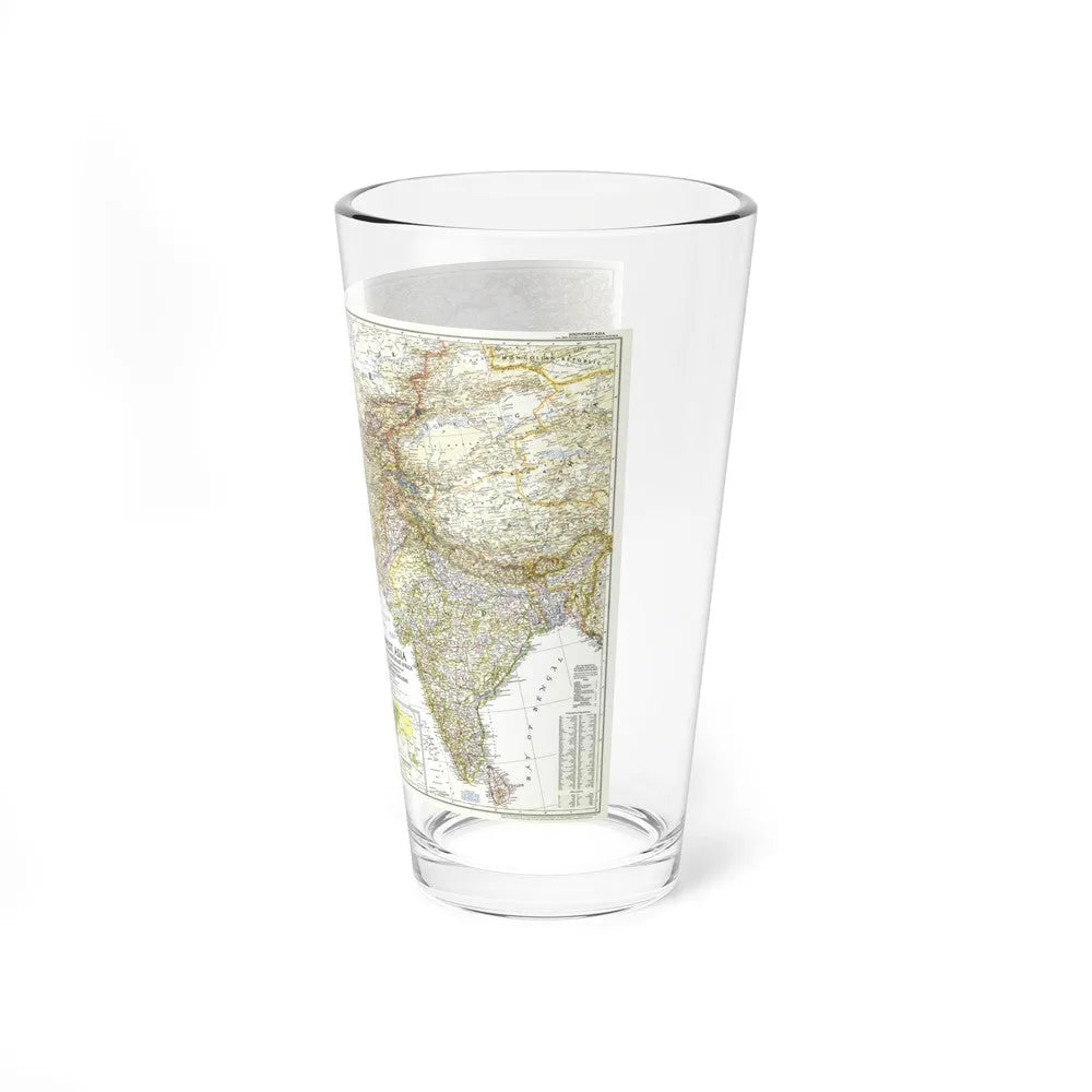 Asia - Southwest (1952) (Map) Pint Glass 16oz-Go Mug Yourself