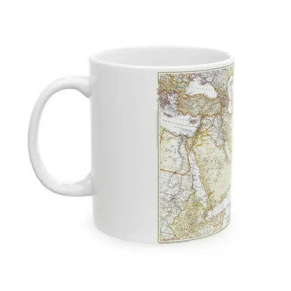 Asia - Southwest (1952) (Map) White Coffee Mug - Go Mug Yourself