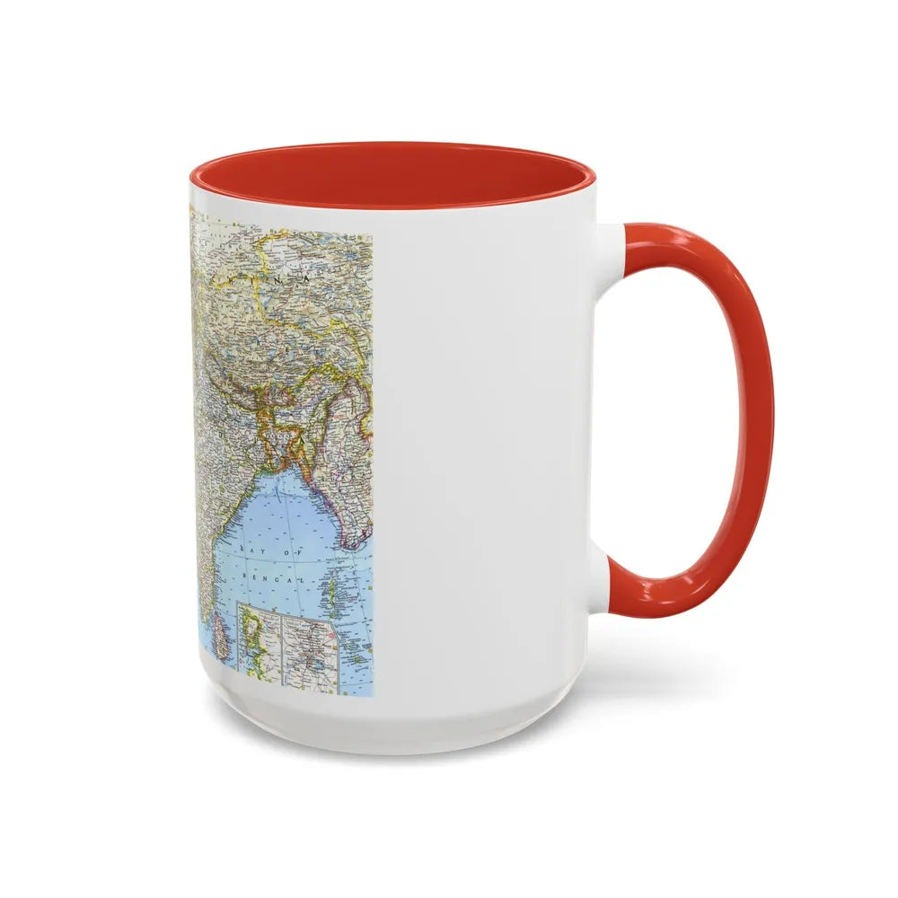 Asia - Southwest (1963) (Map) Accent Coffee Mug-Go Mug Yourself