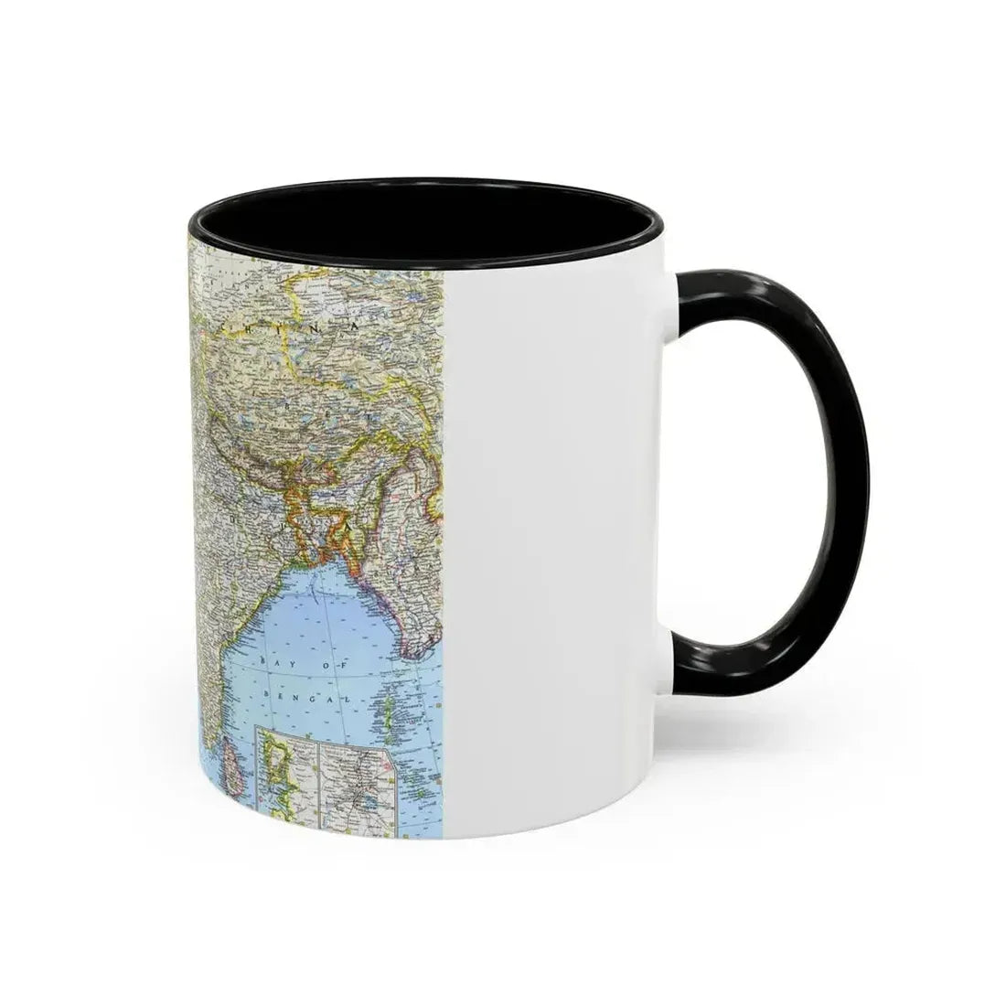 Asia - Southwest (1963) (Map) Accent Coffee Mug - Go Mug Yourself