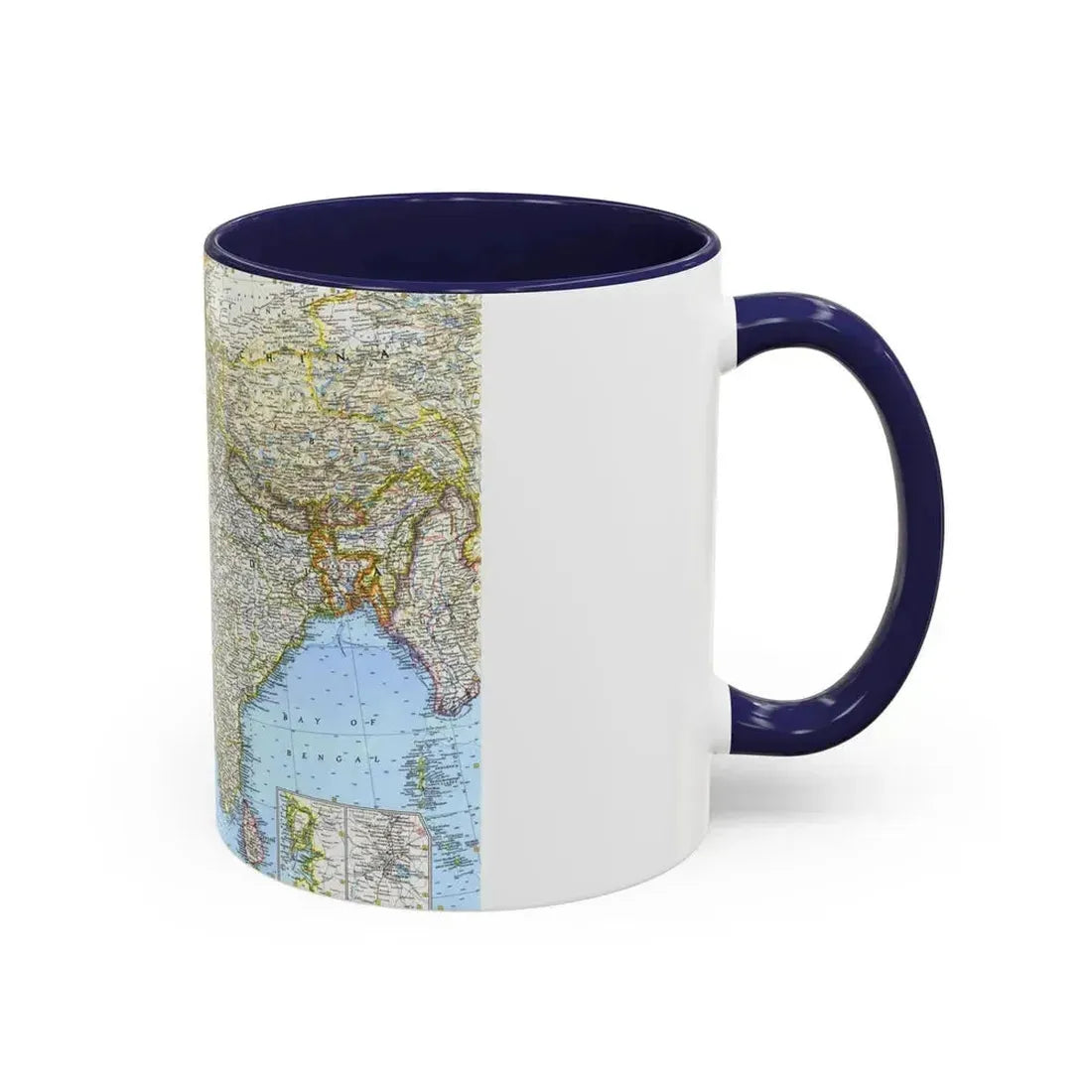 Asia - Southwest (1963) (Map) Accent Coffee Mug - Go Mug Yourself