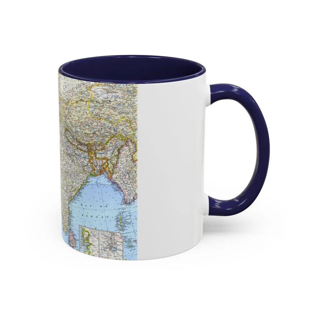 Asia - Southwest (1963) (Map) Accent Coffee Mug-Go Mug Yourself