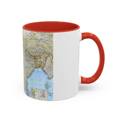 Asia - Southwest (1963) (Map) Accent Coffee Mug-Go Mug Yourself