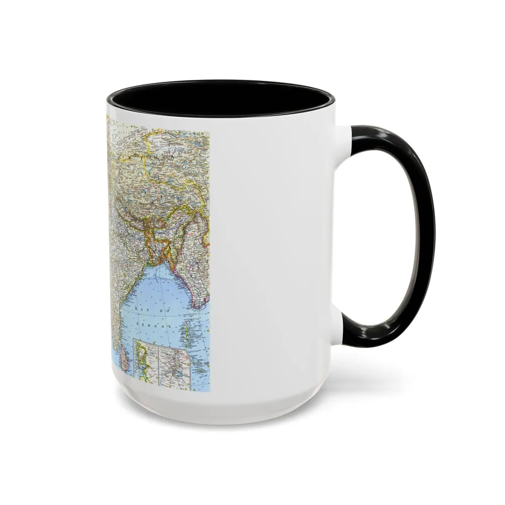 Asia - Southwest (1963) (Map) Accent Coffee Mug-Go Mug Yourself