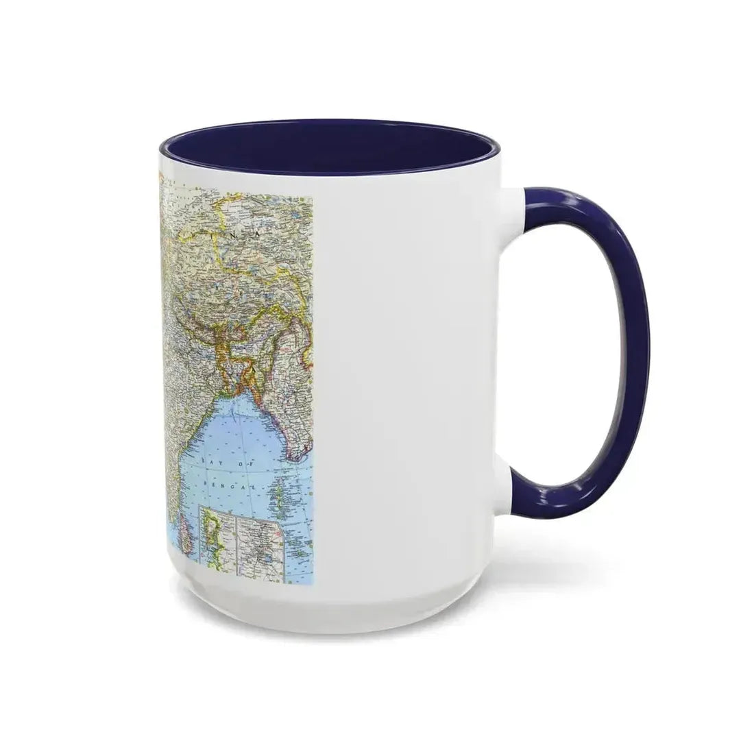 Asia - Southwest (1963) (Map) Accent Coffee Mug - Go Mug Yourself