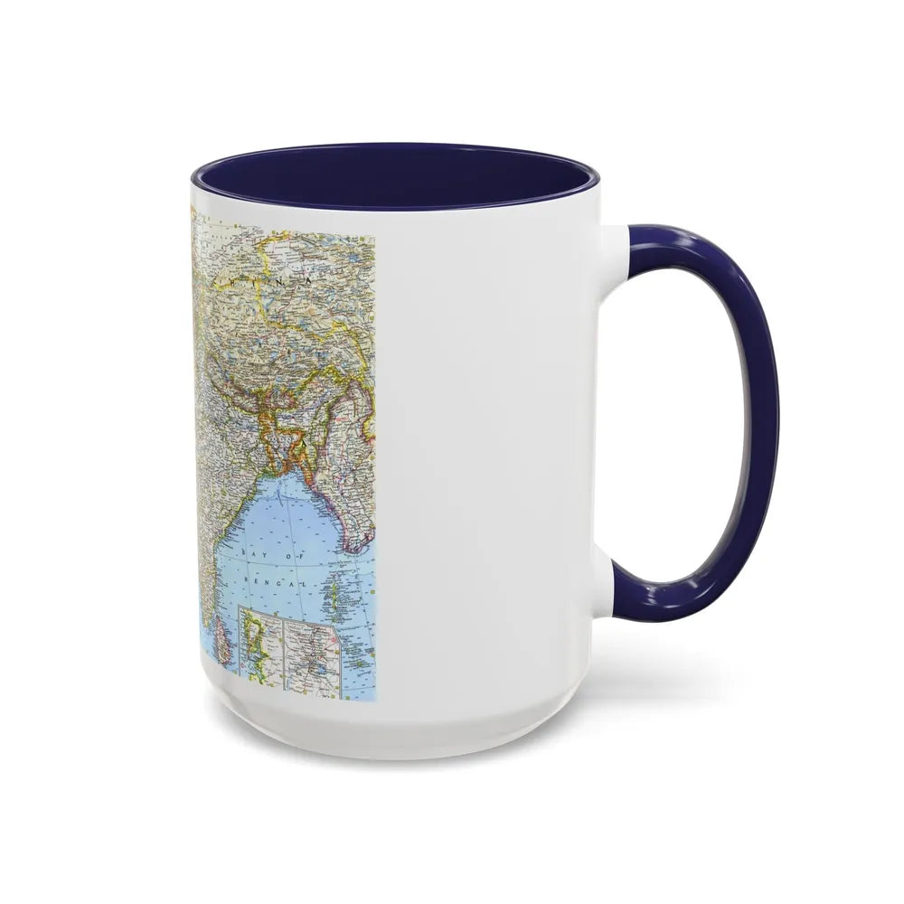 Asia - Southwest (1963) (Map) Accent Coffee Mug-Go Mug Yourself