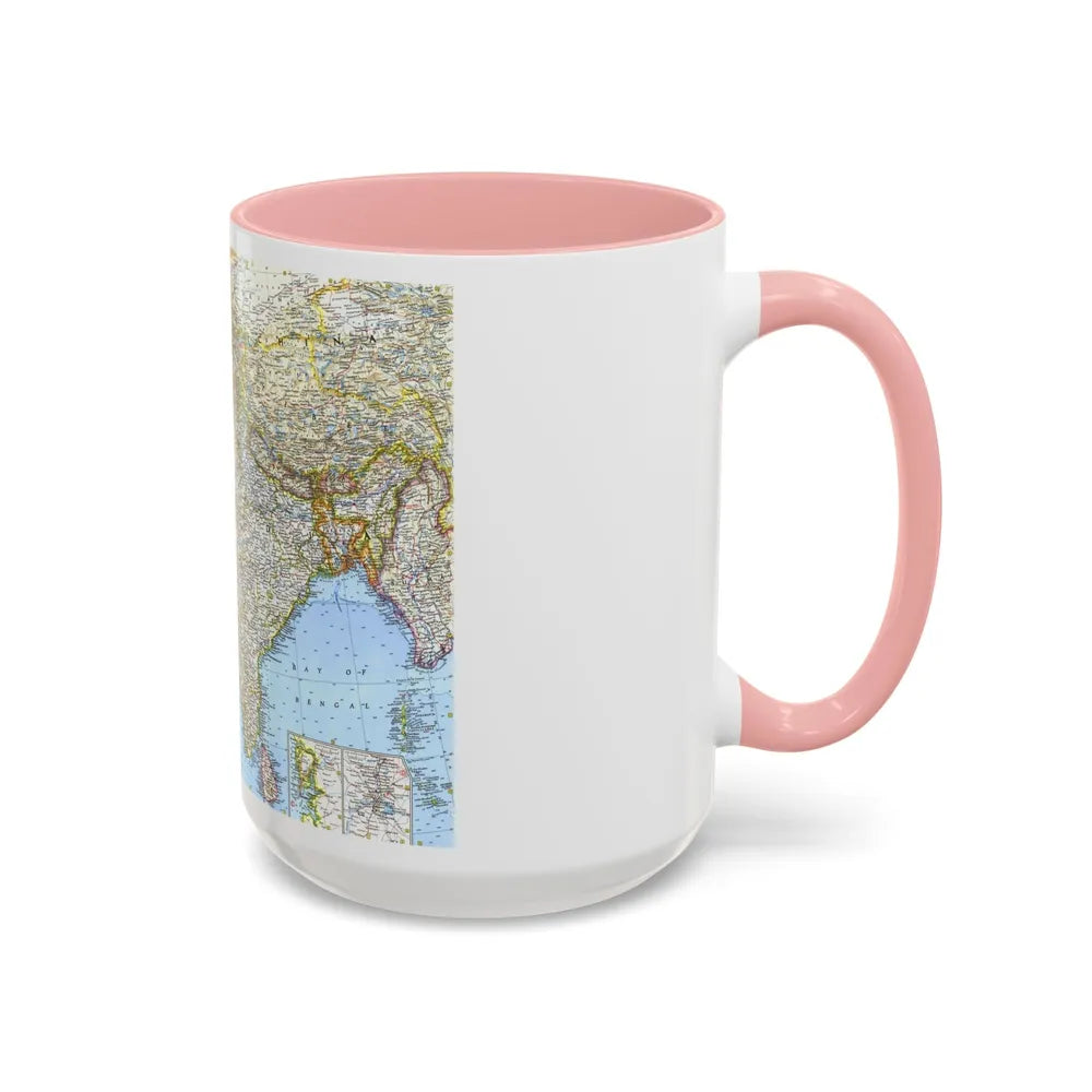 Asia - Southwest (1963) (Map) Accent Coffee Mug-Go Mug Yourself