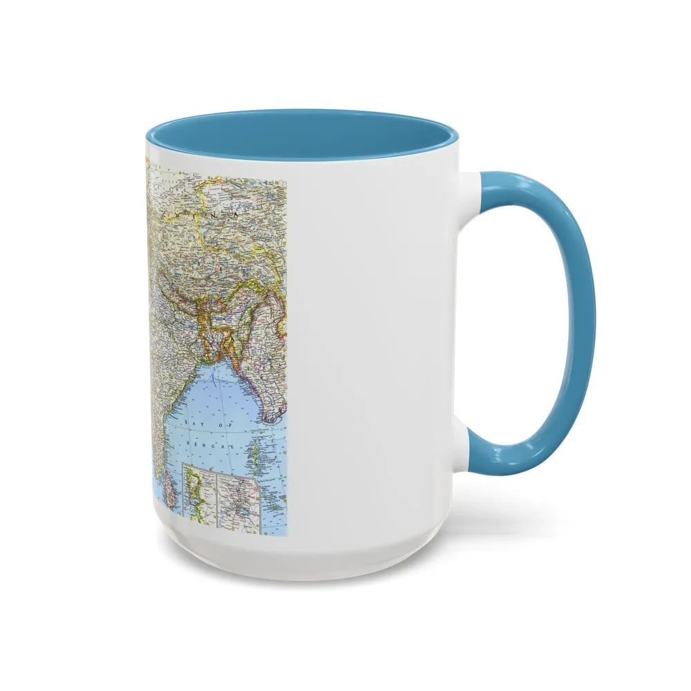 Asia - Southwest (1963) (Map) Accent Coffee Mug-Go Mug Yourself