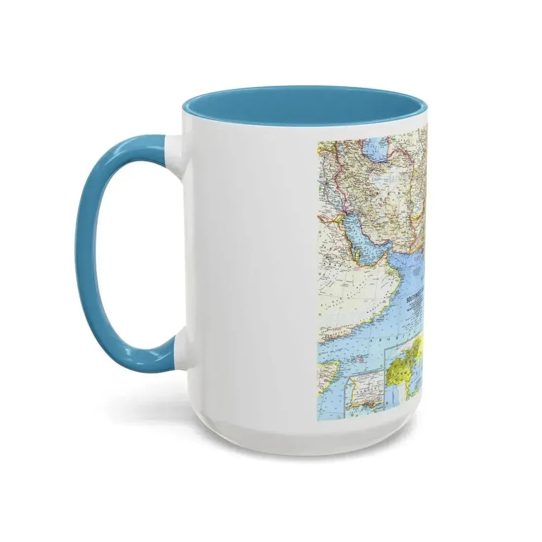 Asia - Southwest (1963) (Map) Accent Coffee Mug - Go Mug Yourself