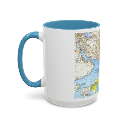 Asia - Southwest (1963) (Map) Accent Coffee Mug-Go Mug Yourself