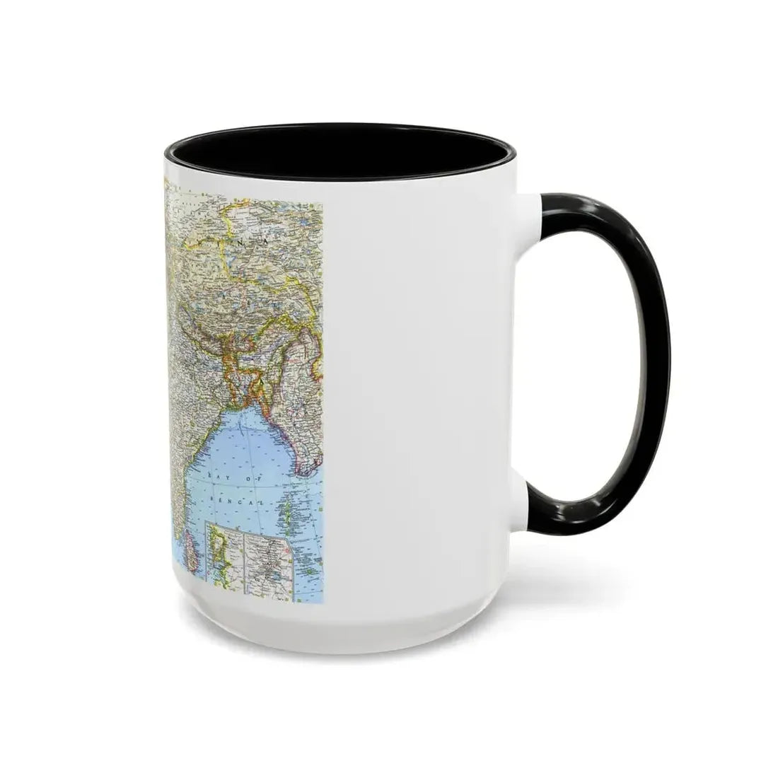 Asia - Southwest (1963) (Map) Accent Coffee Mug - Go Mug Yourself