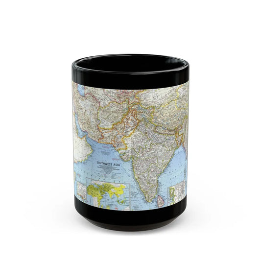 Asia - Southwest (1963) (Map) Black Coffee Mug-15oz-Go Mug Yourself