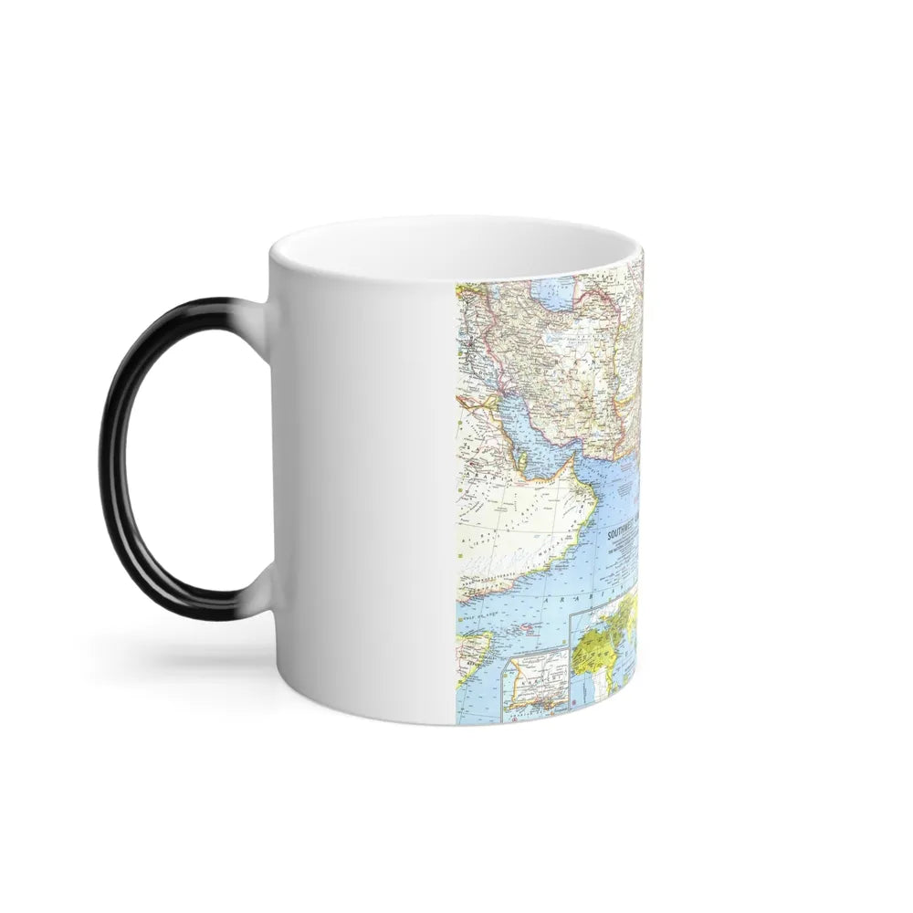 Asia - Southwest (1963) (Map) Color Changing Mug 11oz-Go Mug Yourself