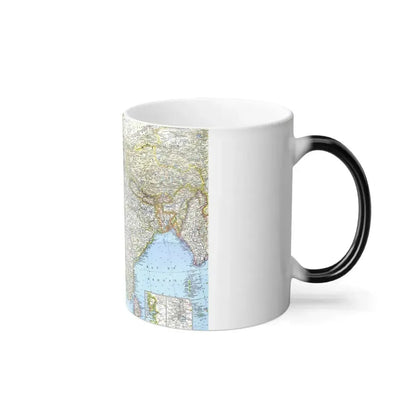 Asia - Southwest (1963) (Map) Color Changing Mug 11oz - Go Mug Yourself