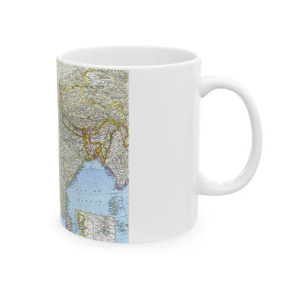 Asia - Southwest (1963) (Map) White Coffee Mug-Go Mug Yourself