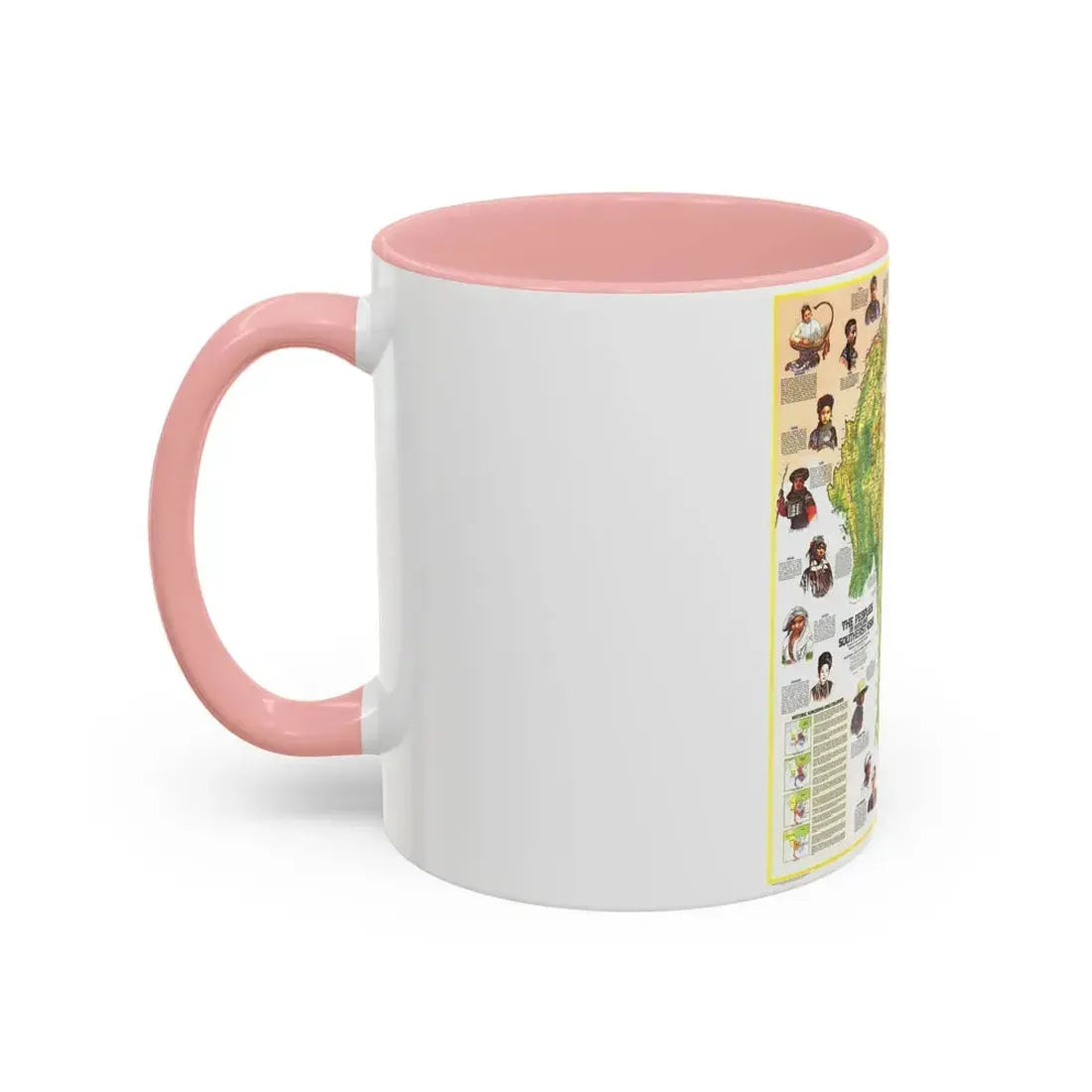 Asia - The Peoples of Mainland Southeast (1971) (Map) Accent Coffee Mug - Go Mug Yourself
