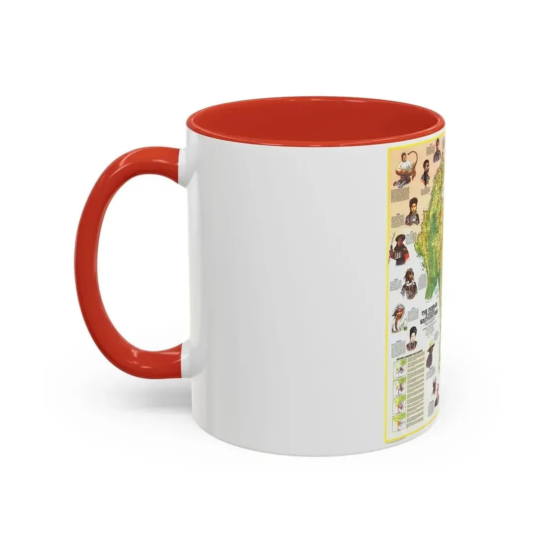 Asia - The Peoples of Mainland Southeast (1971) (Map) Accent Coffee Mug - Go Mug Yourself