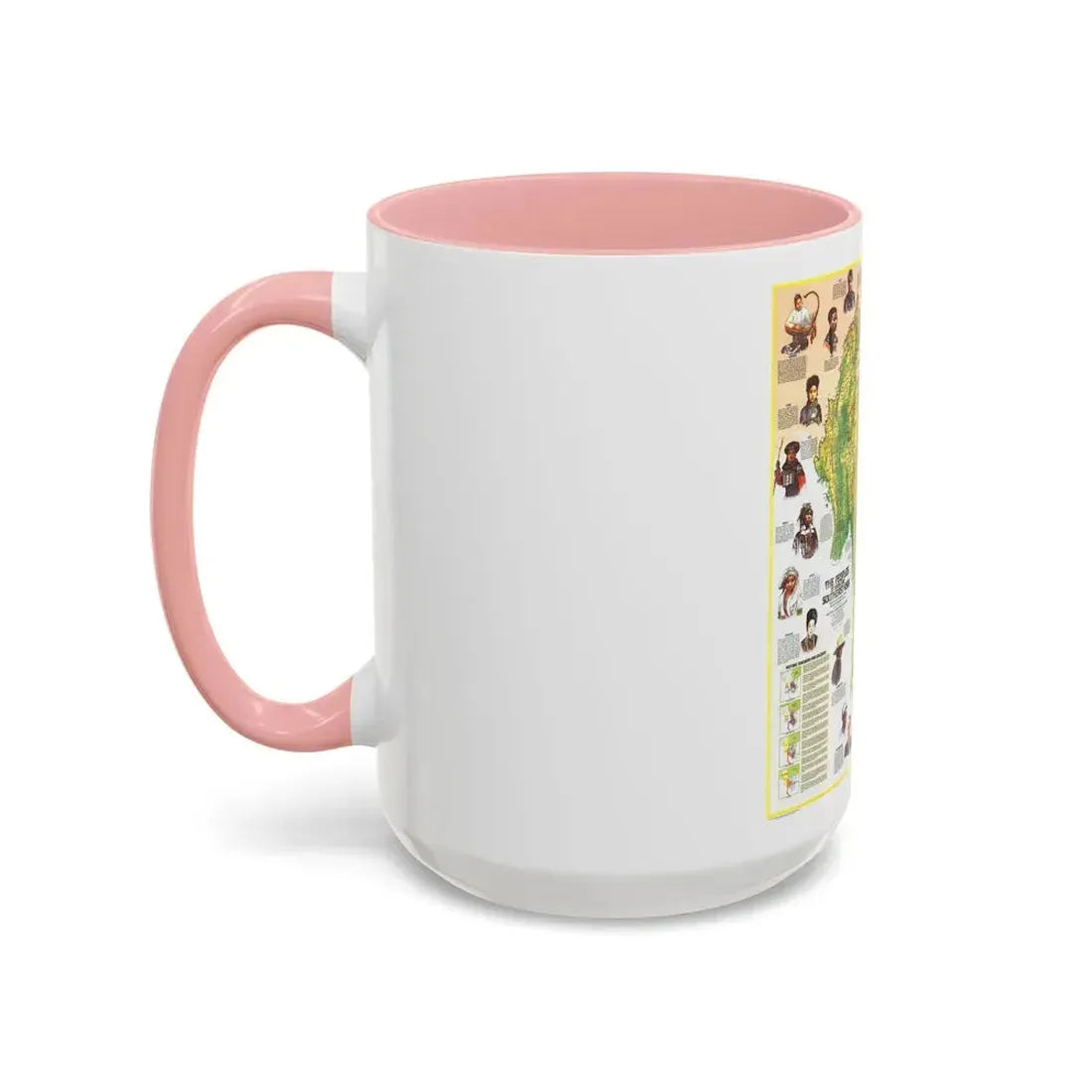 Asia - The Peoples of Mainland Southeast (1971) (Map) Accent Coffee Mug - Go Mug Yourself