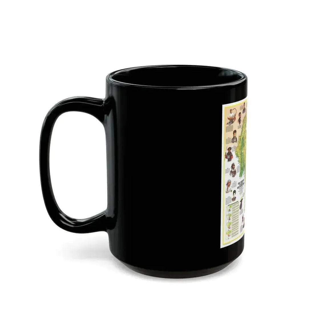 Asia - The Peoples of Mainland Southeast (1971) (Map) Black Coffee Mug - Go Mug Yourself