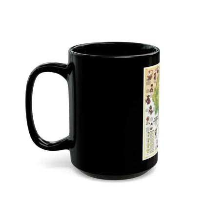 Asia - The Peoples of Mainland Southeast (1971) (Map) Black Coffee Mug - Go Mug Yourself