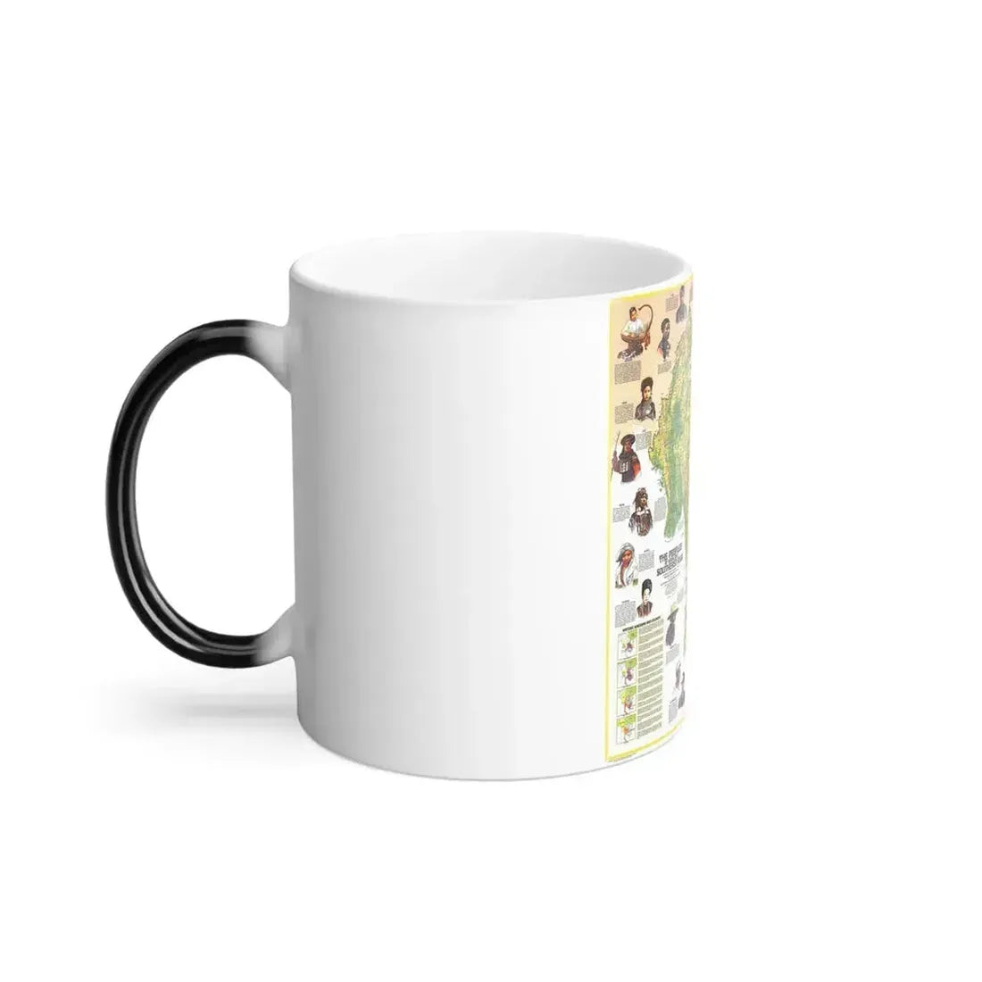 Asia - The Peoples of Mainland Southeast (1971) (Map) Color Changing Mug 11oz - Go Mug Yourself