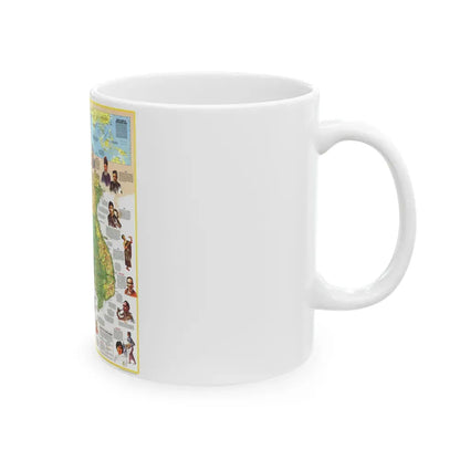 Asia - The Peoples of Mainland Southeast (1971) (Map) White Coffee Mug - Go Mug Yourself