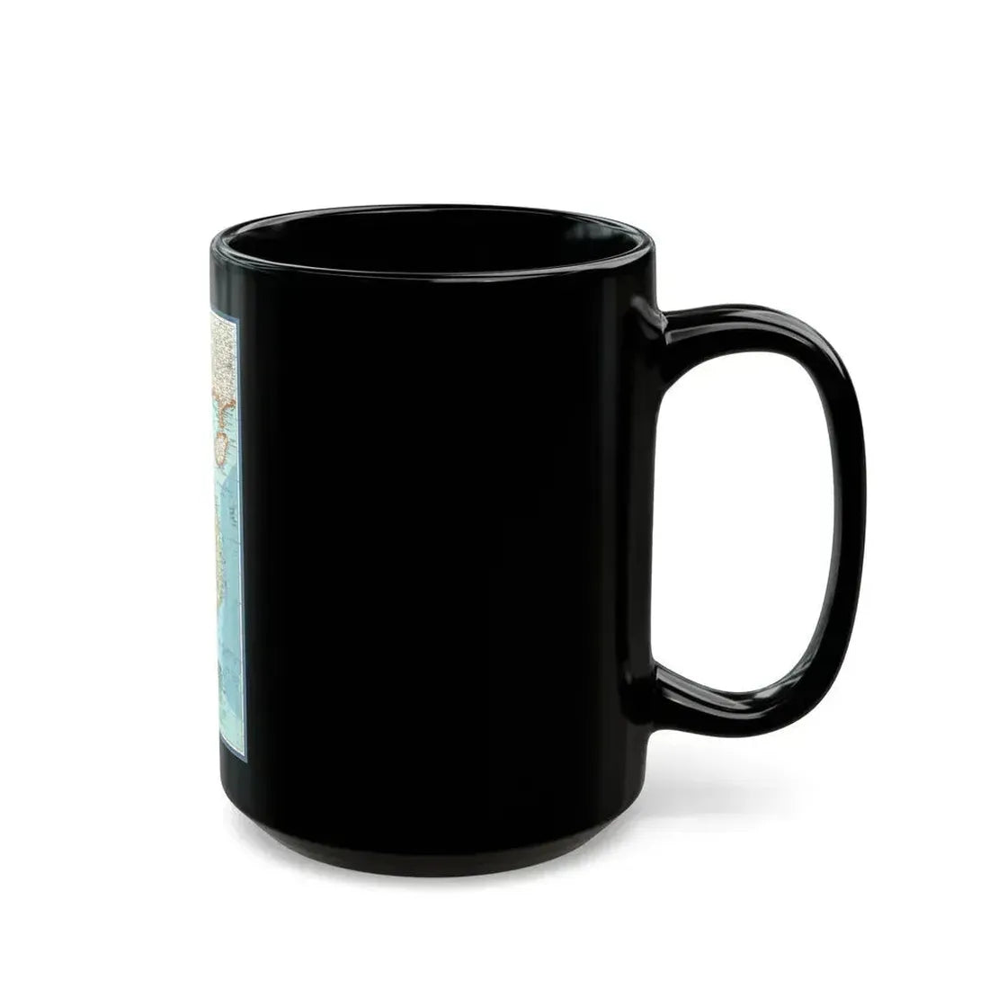 Asia - Viet Nam, Cambodia, Laos (1965) (Map) Black Coffee Mug - Go Mug Yourself