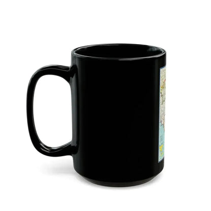 Asia - Viet Nam, Cambodia, Laos (1965) (Map) Black Coffee Mug - Go Mug Yourself