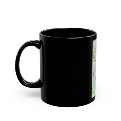 Asia - Viet Nam, Cambodia, Laos (1965) (Map) Black Coffee Mug-Go Mug Yourself