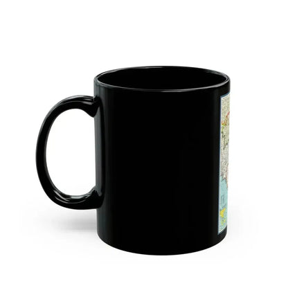 Asia - Viet Nam, Cambodia, Laos (1965) (Map) Black Coffee Mug - Go Mug Yourself