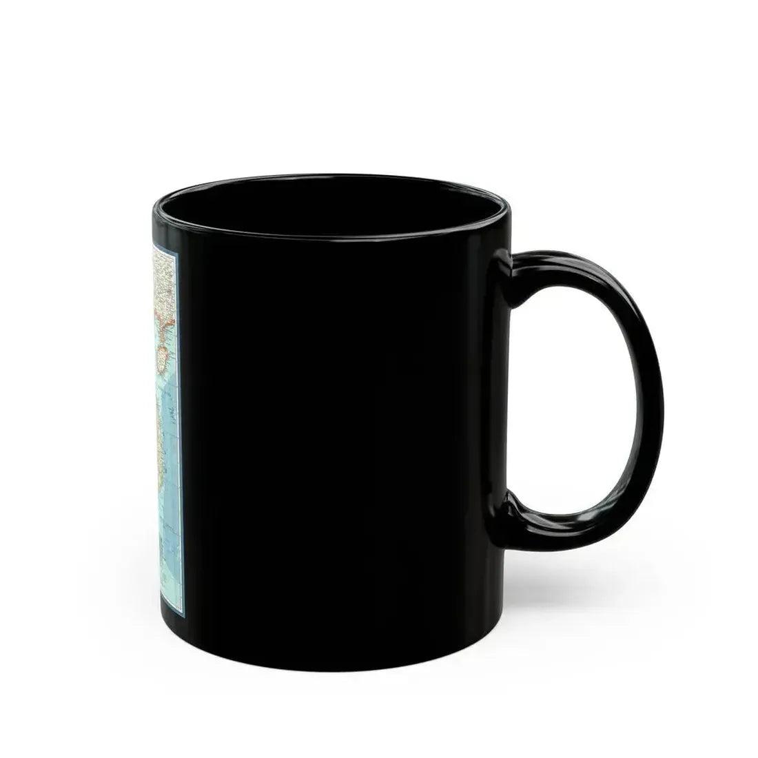 Asia - Viet Nam, Cambodia, Laos (1965) (Map) Black Coffee Mug - Go Mug Yourself