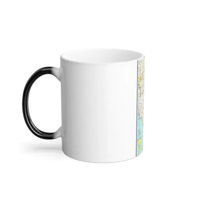 Asia - Viet Nam, Cambodia, Laos (1965) (Map) Color Changing Mug 11oz-Go Mug Yourself