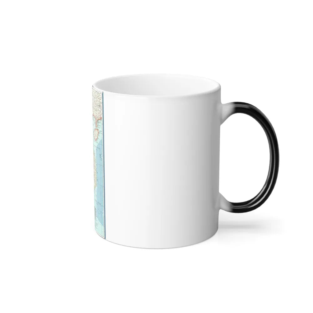 Asia - Viet Nam, Cambodia, Laos (1965) (Map) Color Changing Mug 11oz-Go Mug Yourself