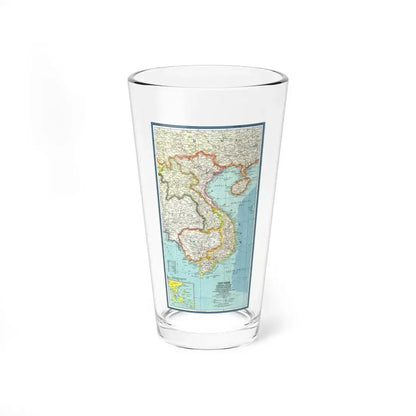 Asia - Viet Nam, Cambodia, Laos (1965) (Map) Pint Glass 16oz 16oz - Go Mug Yourself