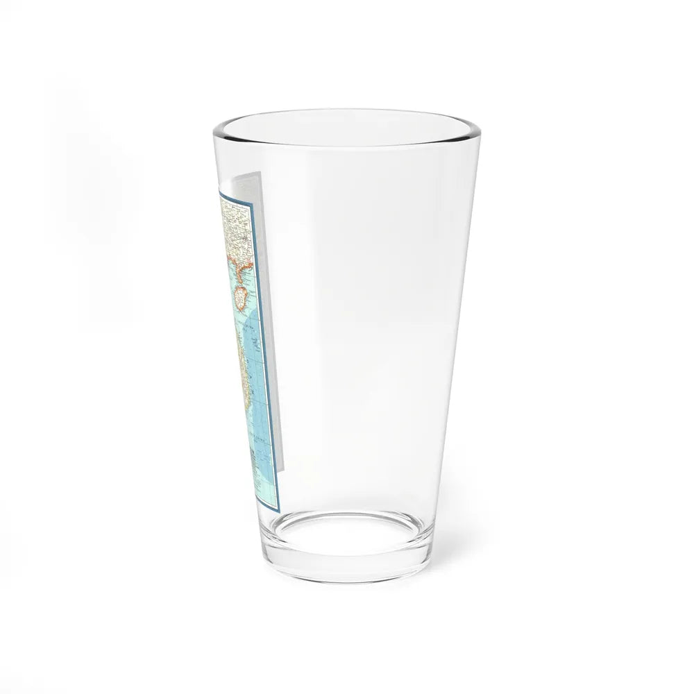 Asia - Viet Nam, Cambodia, Laos (1965) (Map) Pint Glass 16oz-Go Mug Yourself