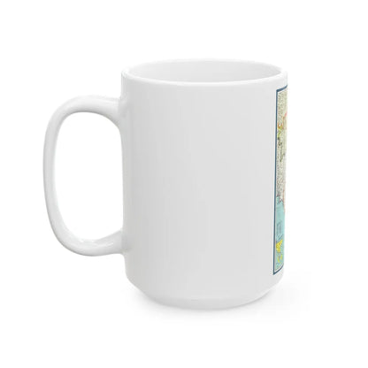 Asia - Viet Nam, Cambodia, Laos (1965) (Map) White Coffee Mug-Go Mug Yourself