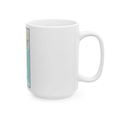 Asia - Viet Nam, Cambodia, Laos (1965) (Map) White Coffee Mug-Go Mug Yourself